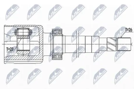 Шарнир равных угловых скоростей NTY NPW-RE-145