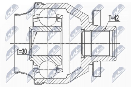 Шарнир равных угловых скоростей NTY NPW-VW-138