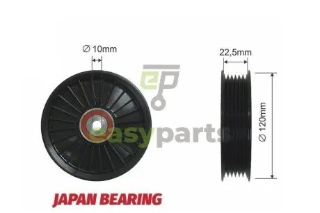 Ролик ручейкового ремня NTY RNK-RE-017