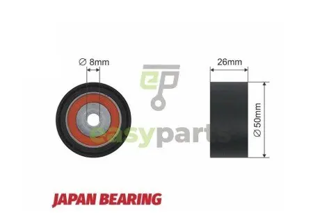 Ролик ручейкового ремня NTY RNK-RE-015