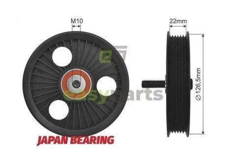 Ролик ручейкового ремня NTY RNK-RE-008