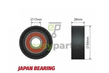 Ролик ручейкового ремня NTY RNK-PL-021