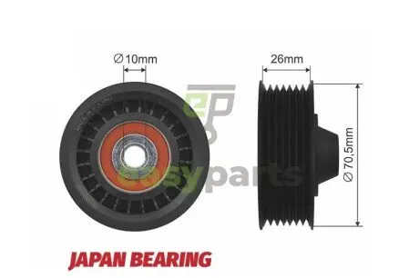 Ролик ручейкового ремня NTY RNK-RE-018