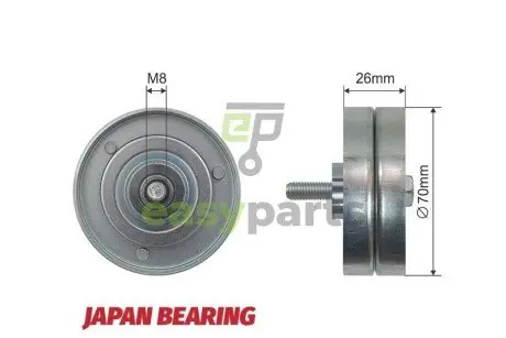 Ролик ручейкового ремня NTY RNK-VW-018
