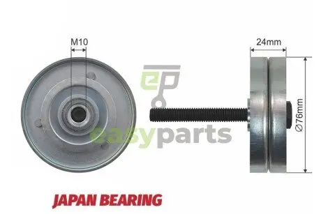 Ролик ручейкового ремня NTY RNK-VW-009