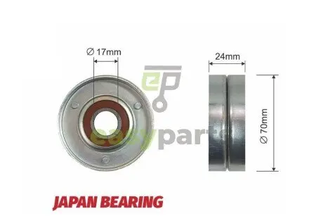 Ролик ручейкового ремня NTY RNK-VW-007