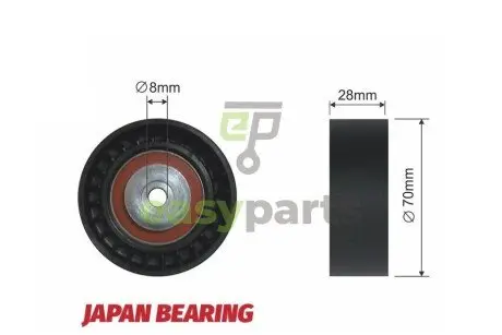 Ролик ручейкового ремня NTY RNK-VW-005
