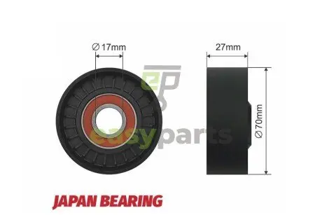 Ролик ручейкового ремня NTY RNK-TY-023