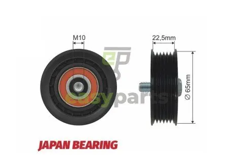 Ролик ручейкового ремня NTY RNK-PL-011