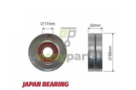 Ролик ручейкового ременя NTY RNK-PL-012