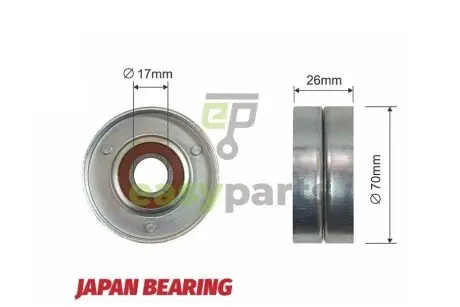 Ролик ручейкового ремня NTY RNK-PL-013