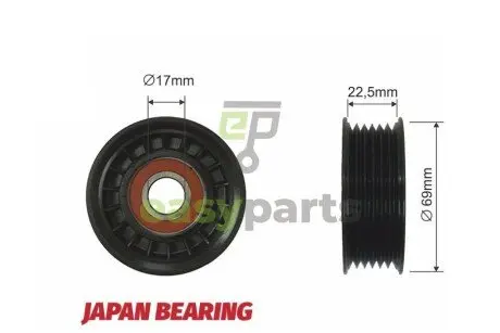 Ролик ручейкового ременя NTY RNK-MZ-008