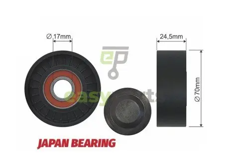 Ролик ручейкового ременя NTY RNK-MS-020