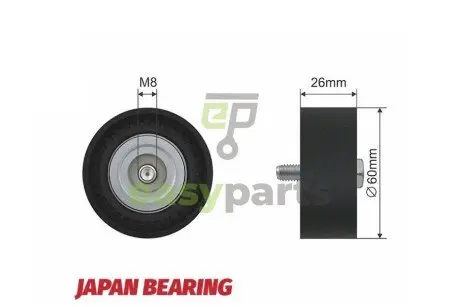 Ролик ручейкового ремня NTY RNK-LR-009