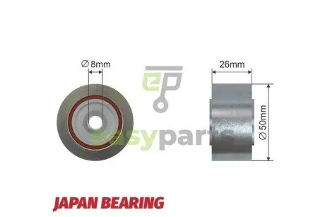 Ролик ручейкового ремня NTY RNK-FT-011
