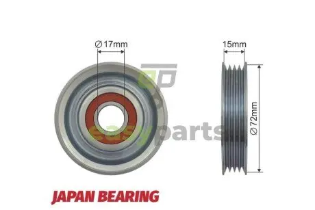 Ролик ручейкового ремня NTY RNK-HD-007