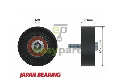 Ролик ручейкового ремня NTY RNK-FT-007