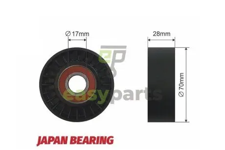 Ролик ручейкового ремня NTY RNK-FT-004