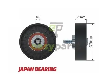 Ролик ручейкового ремня NTY RNK-FT-001