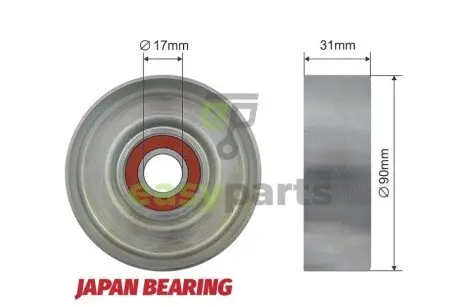 Ролик ручейкового ременя NTY RNK-FR-031