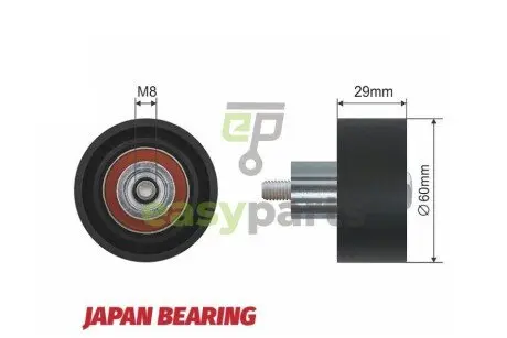Ролик ручейкового ременя NTY RNK-FR-028