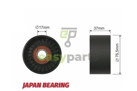 Ролик ручейкового ремня NTY RNK-FR-017