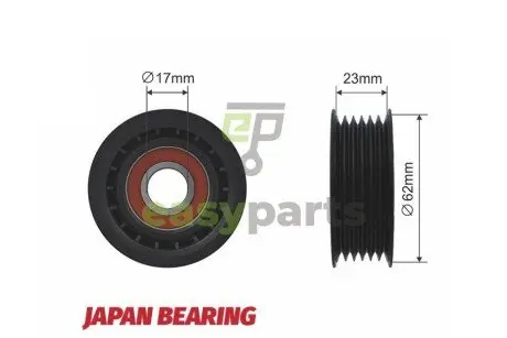Ролик ручейкового ремня NTY RNK-FR-016