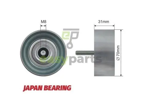 Ролик ручейкового ременя NTY RNK-DW-005