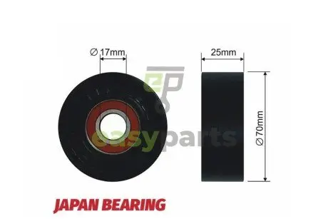 Ролик ручейкового ремня NTY RNK-CH-010A