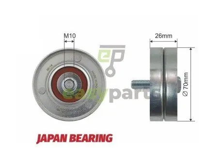 Ролик ручейкового ремня NTY RNK-CH-020