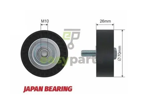 Ролик ручейкового ремня NTY RNK-BM-005