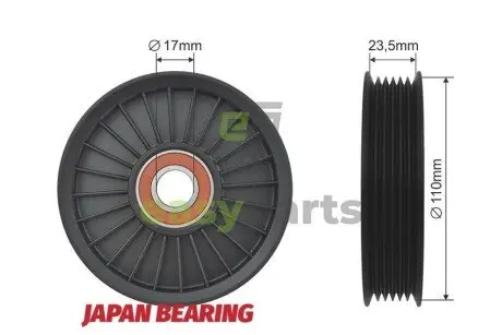 Ролик ручейкового ремня NTY RNK-AU-017