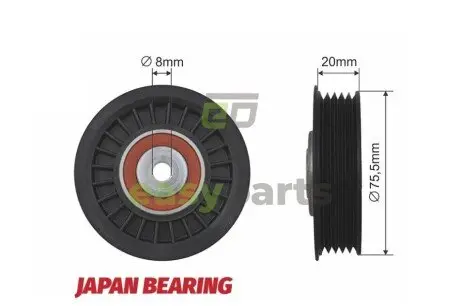 Ролик ручейкового ременя NTY RNK-AU-010