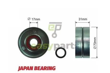 Ролик натяжителя NTY RNK-TY-000