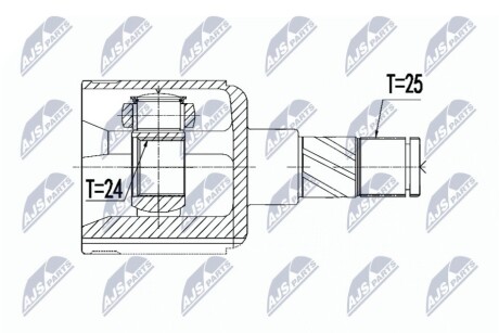 ВНУТРЕННИЙ ШАРНИР CV NTY NPW-PL-126