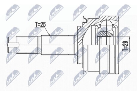 НАРУЖНЫЙ ШАРНИР CV NTY NPZ-DW-033