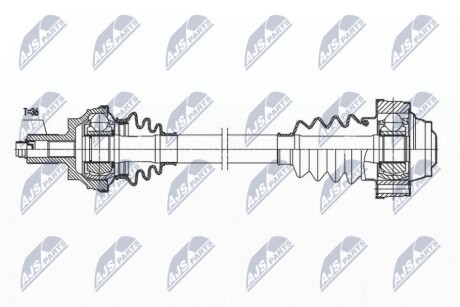 ПРИВОДНОЙ ВАЛ NTY NPW-VW-168