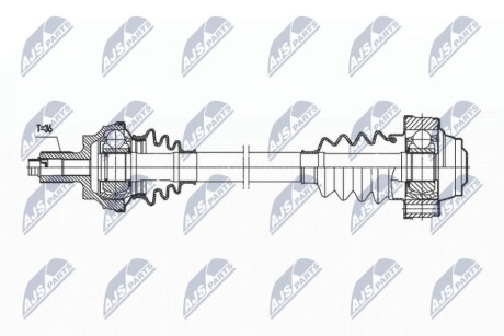 ПРИВОДНОЙ ВАЛ NTY NPW-VW-167