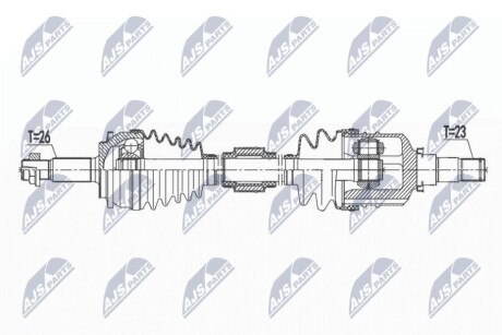 ПРИВОДНОЙ ВАЛ NTY NPW-TY-159