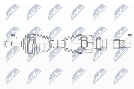 ПРИВОДНОЙ ВАЛ NTY NPW-RE-167