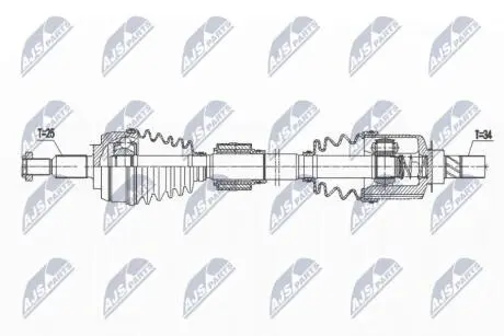 ПРИВОДНОЙ ВАЛ NTY NPW-RE-166