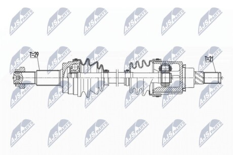 ПРИВОДНОЙ ВАЛ NTY NPW-NS-106