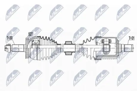 ПРИВОДНОЙ ВАЛ NTY NPW-HY-581