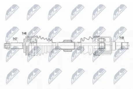 ПРИВОДНОЙ ВАЛ NTY NPW-HY-571