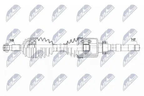 ПРИВОДНОЙ ВАЛ NTY NPW-CT-121