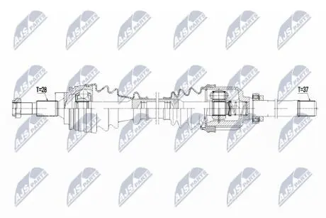 ПРИВОДНОЙ ВАЛ NTY NPW-CT-097