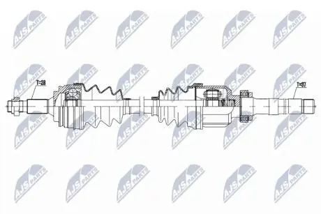 ПРИВОДНОЙ ВАЛ NTY NPW-CT-123