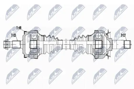 ПРИВОДНОЙ ВАЛ NTY NPW-ME-132