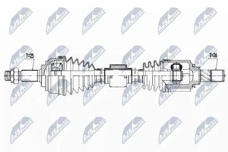 ПРИВОДНОЙ ВАЛ NTY NPW-NS-138