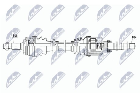 ПРИВОДНОЙ ВАЛ NTY NPW-PE-079